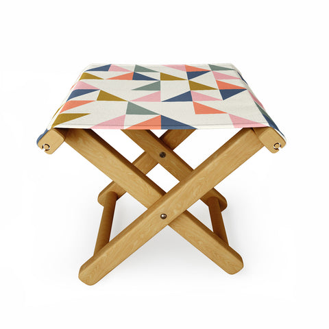 June Journal Floating Triangles Folding Stool