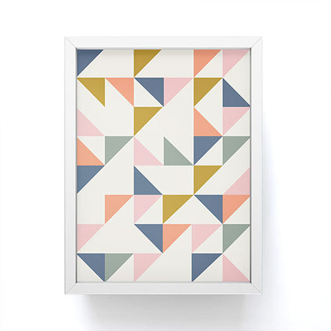 June Journal Floating Triangles Framed Mini Art Print