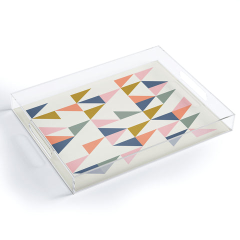 June Journal Floating Triangles Acrylic Tray