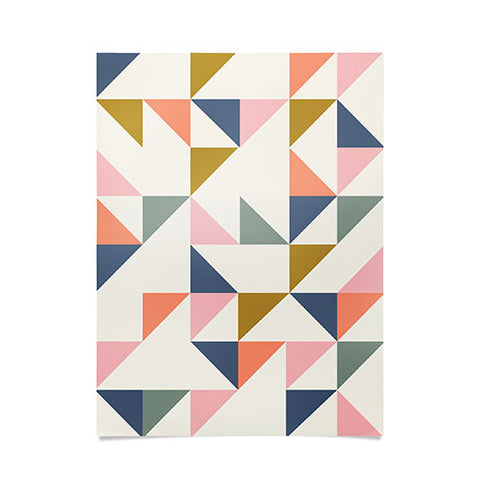 June Journal Floating Triangles Poster