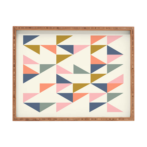 June Journal Floating Triangles Rectangular Tray