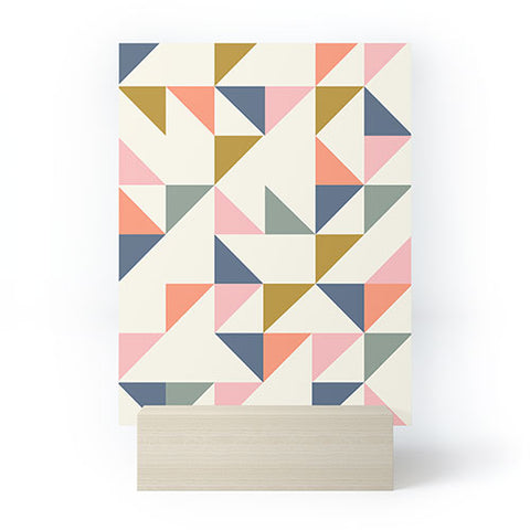 June Journal Floating Triangles Mini Art Print