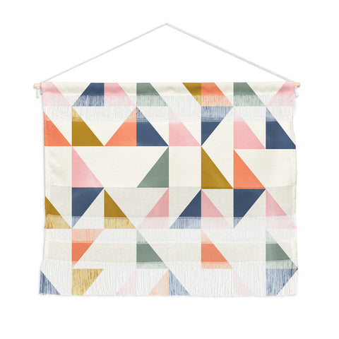 June Journal Floating Triangles Wall Hanging Landscape