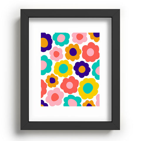 June Journal Flowers Pop Recessed Framing Rectangle