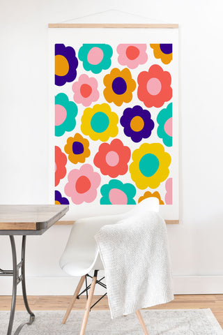 June Journal Flowers Pop Art Print And Hanger