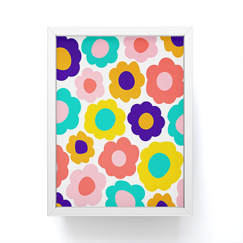 June Journal Flowers Pop Framed Mini Art Print