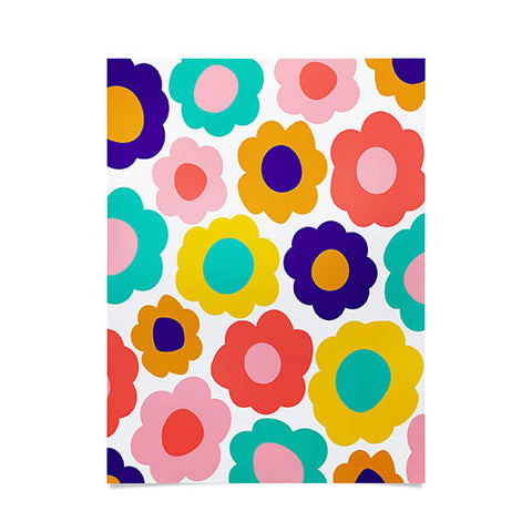 June Journal Flowers Pop Poster