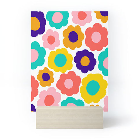 June Journal Flowers Pop Mini Art Print
