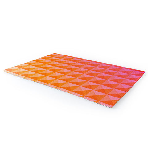 June Journal Geometric Gradient in Pink Area Rug