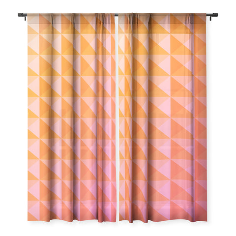 June Journal Geometric Gradient in Pink Sheer Non Repeat