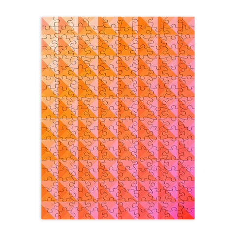 June Journal Geometric Gradient in Pink Puzzle