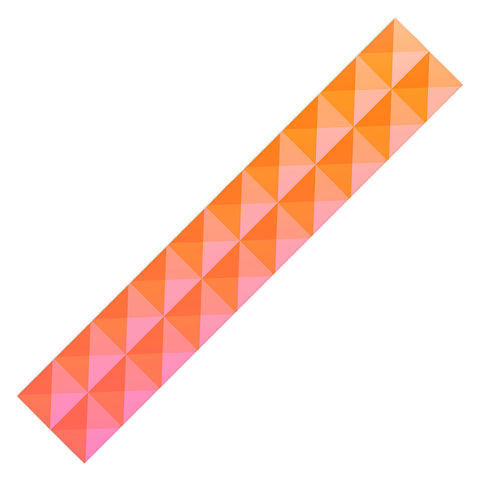 June Journal Geometric Gradient in Pink Table Runner