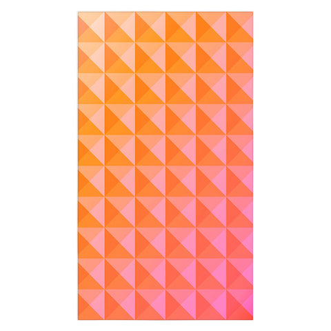June Journal Geometric Gradient in Pink Tablecloth