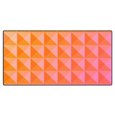 June Journal Geometric Gradient in Pink Desk Mat