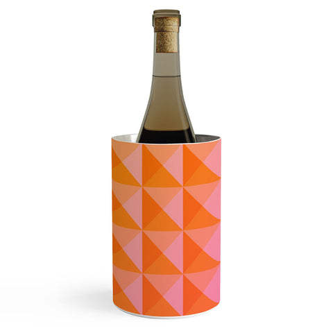 June Journal Geometric Gradient in Pink Wine Chiller