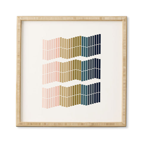 June Journal Geometric Ombre Trio Framed Wall Art