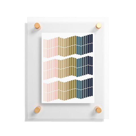 June Journal Geometric Ombre Trio Floating Acrylic Print