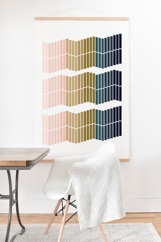 June Journal Geometric Ombre Trio Art Print And Hanger