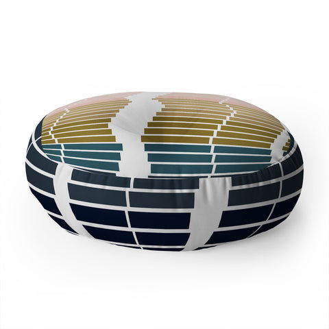 June Journal Geometric Ombre Trio Floor Pillow Round