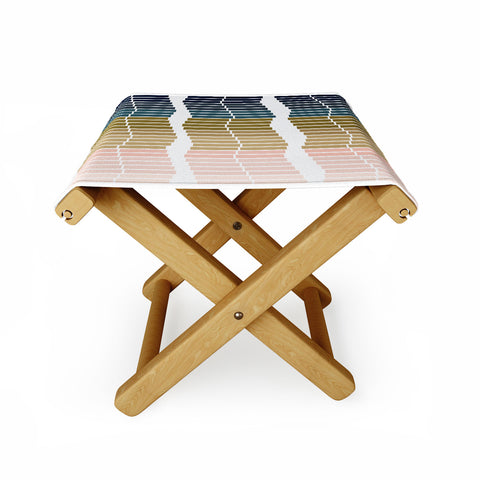 June Journal Geometric Ombre Trio Folding Stool