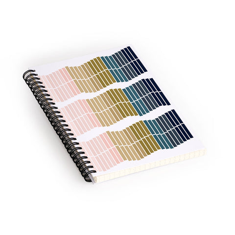 June Journal Geometric Ombre Trio Spiral Notebook
