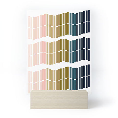 June Journal Geometric Ombre Trio Mini Art Print