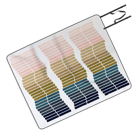 June Journal Geometric Ombre Trio Picnic Blanket