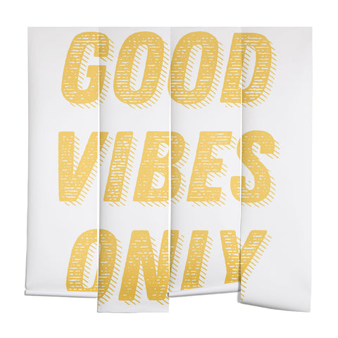 June Journal Good Vibes Only Bold Typograph Wall Mural