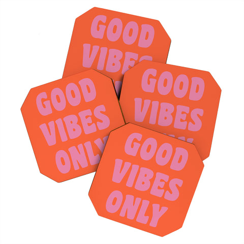 June Journal Good Vibes Only Coaster Set