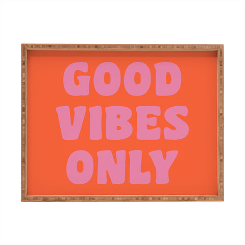 June Journal Good Vibes Only Rectangular Tray