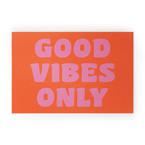 June Journal Good Vibes Only Welcome Mat