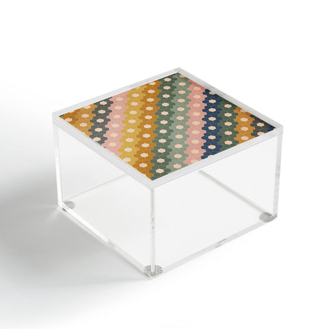 June Journal Hexagon Flowers Acrylic Box