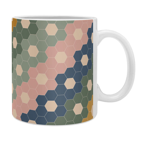June Journal Hexagon Flowers Coffee Mug