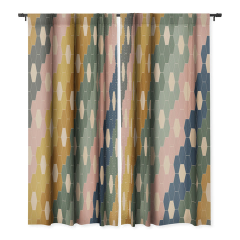 June Journal Hexagon Flowers Blackout Non Repeat