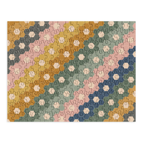 June Journal Hexagon Flowers Puzzle