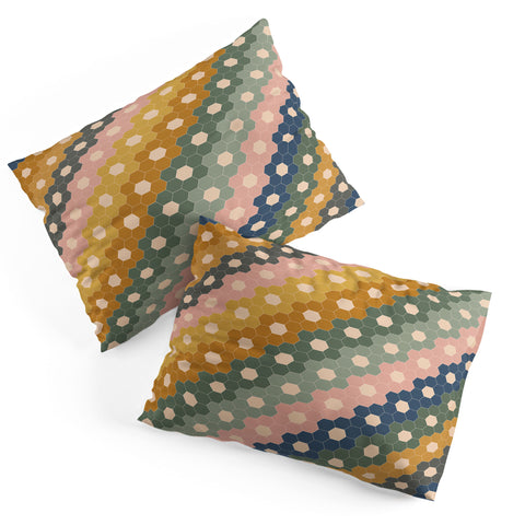 June Journal Hexagon Flowers Pillow Shams