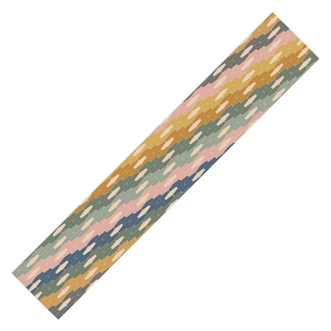 June Journal Hexagon Flowers Table Runner