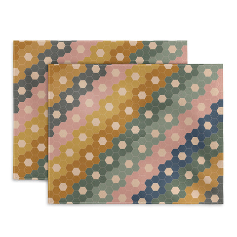 June Journal Hexagon Flowers Placemat