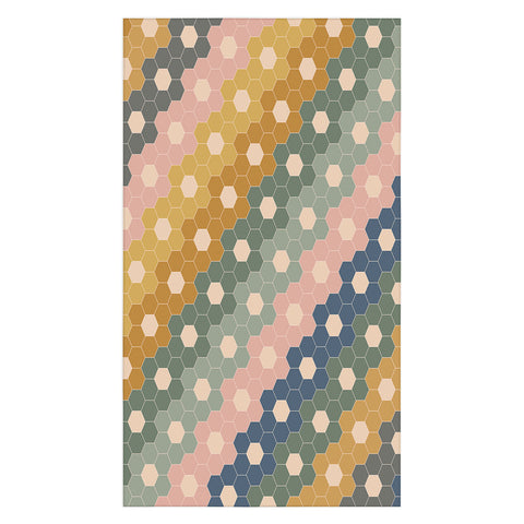 June Journal Hexagon Flowers Tablecloth