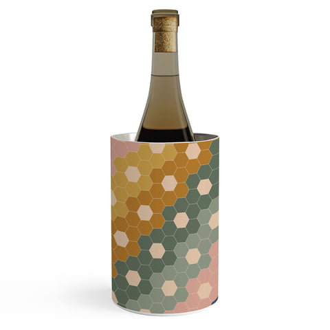 June Journal Hexagon Flowers Wine Chiller