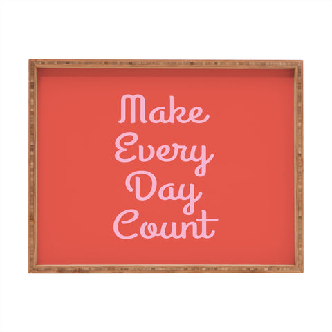 June Journal Make Every Day Count Rectangular Tray