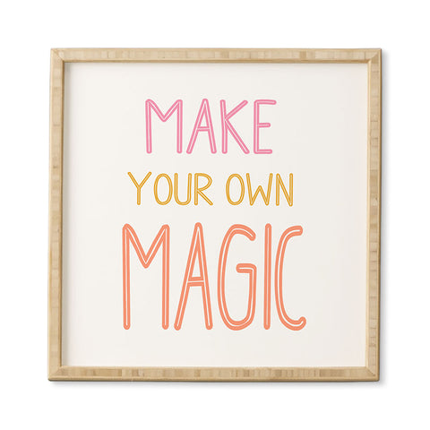 June Journal Make Your Own Magic Framed Wall Art