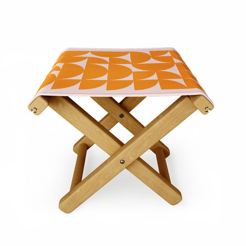 June Journal Mid Century Mod Geometrics Folding Stool