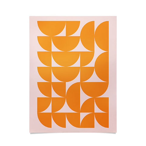 June Journal Mid Century Mod Geometrics Poster