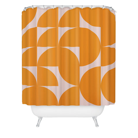 June Journal Mid Century Mod Geometrics Shower Curtain