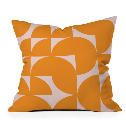 June Journal Mid Century Mod Geometrics Throw Pillow