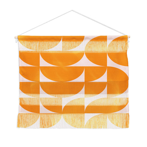 June Journal Mid Century Mod Geometrics Wall Hanging Landscape