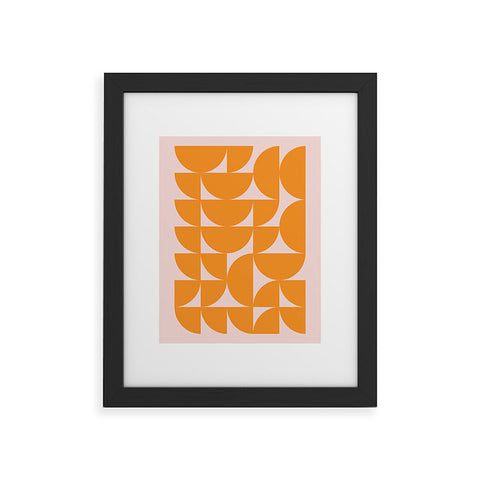 June Journal Mid Century Mod Geometrics Framed Art Print