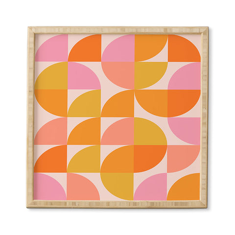 June Journal Mid Century Mod Geometry Framed Wall Art