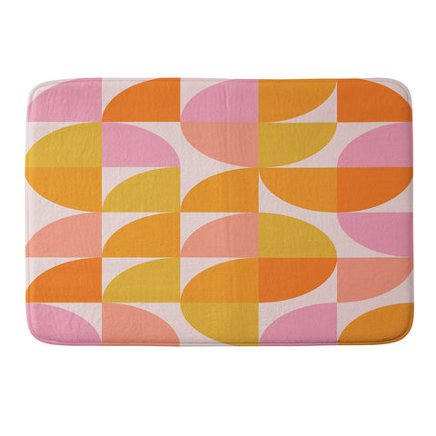June Journal Mid Century Mod Geometry Memory Foam Bath Mat